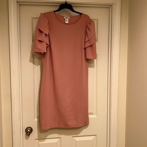 Women’s Ruffle Sleeve Pink Dress